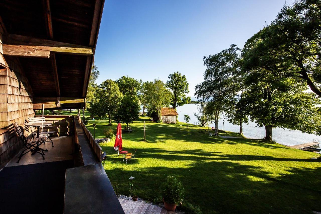 Ferienwohnungen Am Strandbad Chieming Exteriör bild